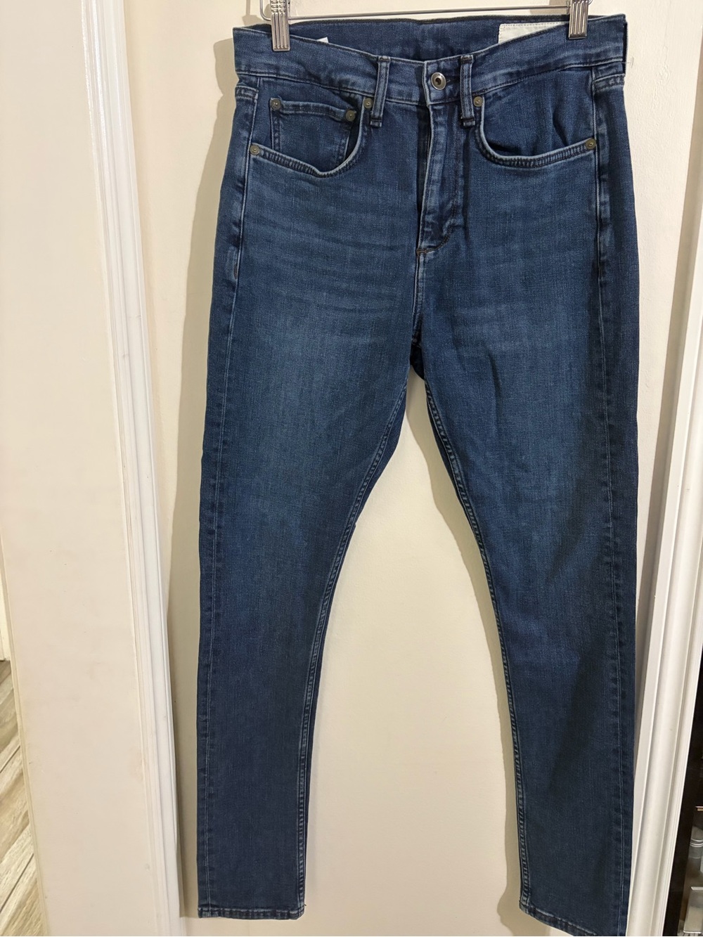 rag & bone Women's Skinny Jeans in Dark Blue Denim